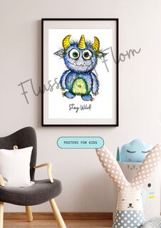 BLUE- Stay Wild! Digital Print